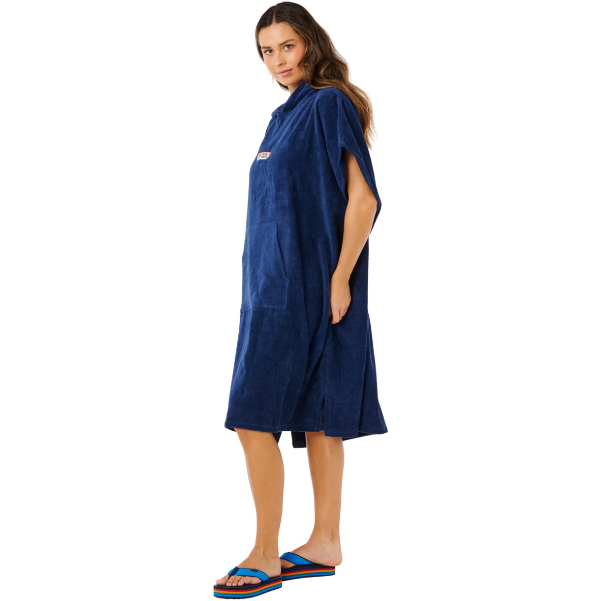 2026 Rip Curl Mujer Icon Hooded Poncho Towel 17OWTO - Dark Navy